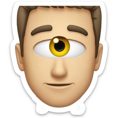 ojos salidos de las órbitas sticker