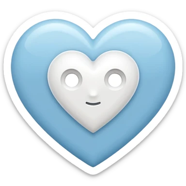 Add a H letter in white heart center sticker