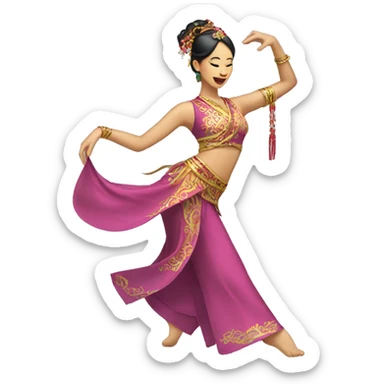 oriental dancer sticker