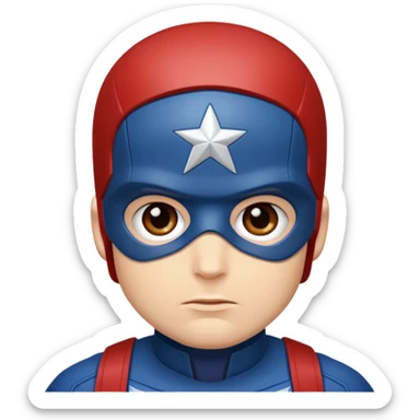 captain america head shot sticker