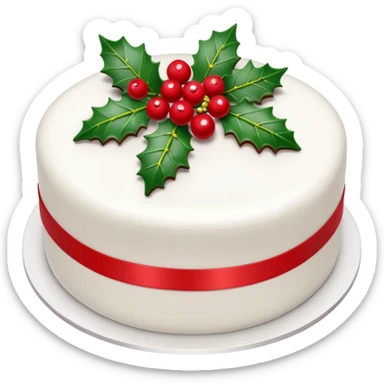 Christmas Cake sticker