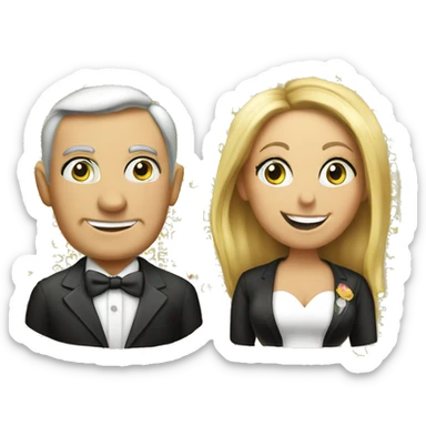 Mr Mrs Slots printed words sticker