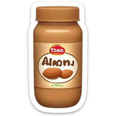 Almond butter sticker