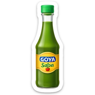 Goya Salsa Verde bottle sticker