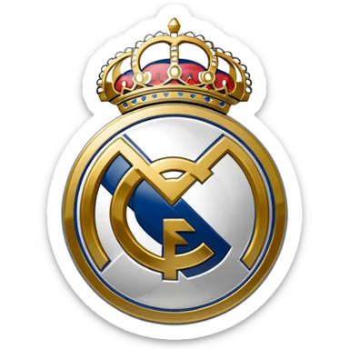 I want an emoji of real madrid logo of football and it should look realistic sticker