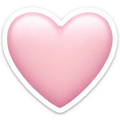 pastel pink heart sticker
