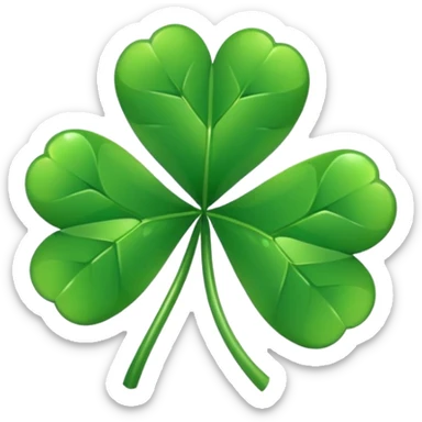 Trebol de 5 hojas emoji sticker