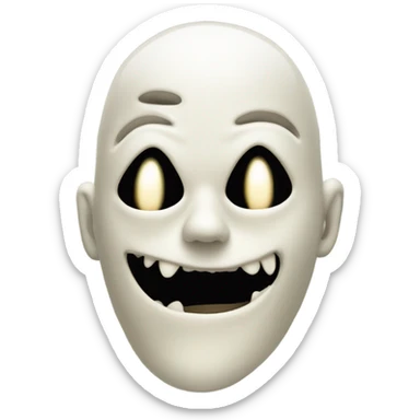 Ghost face Halloween  sticker