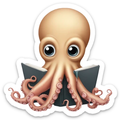 studious  octopus ￼  sticker