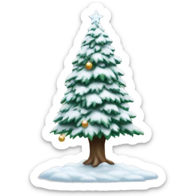 Snowy Christmas tree  sticker
