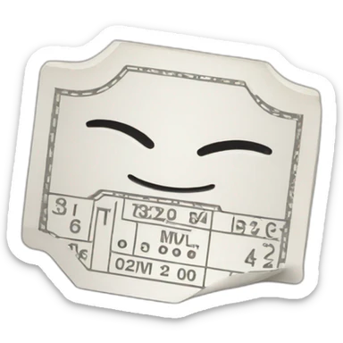 concert ticket sticker