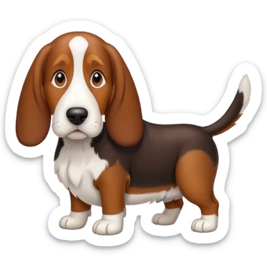 Bassett hound sticker