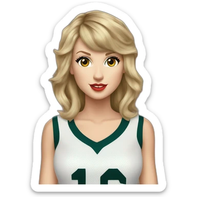 taylor-swift-in-nfl-ram-jersey sticker