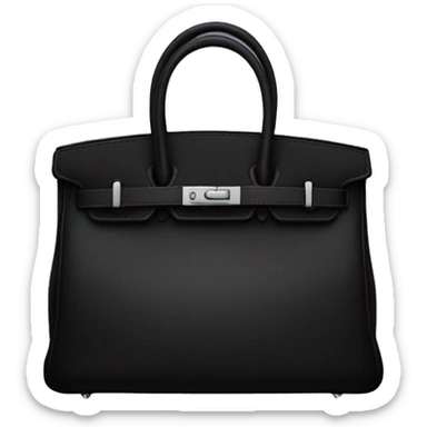 Black birkin bag sticker