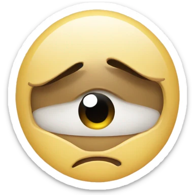 emoji with tired eyes  sticker