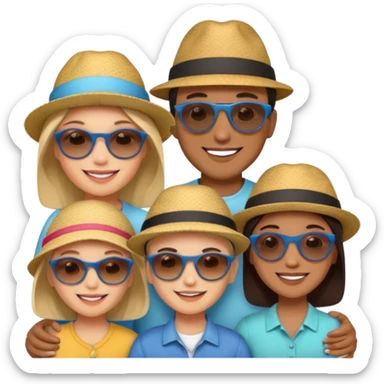 tourist familty sticker