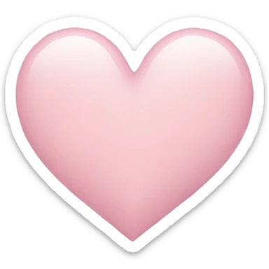 Light pink heart sticker