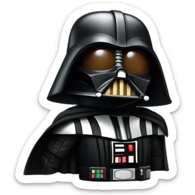 Darth vader happy sticker