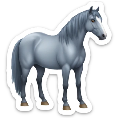 Blue roan horse  sticker