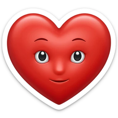 Un cœur écrit 100 % sticker