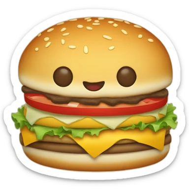 Cheeseburger sticker