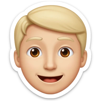 Not laughing at a jok sticker