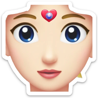 Sailor moon heart eyes sticker