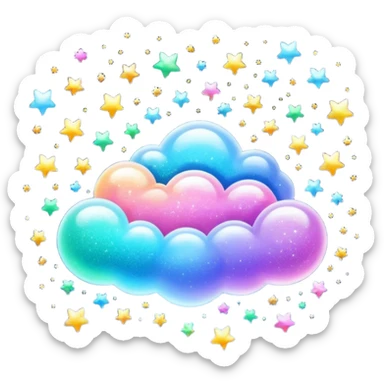 tiny glitter dust floating in the air, very small sparkles scattered everywhere, bright and shiny, like magical fine dust. Rounded, glossy, smooth, soft shadows, white background.




 sticker