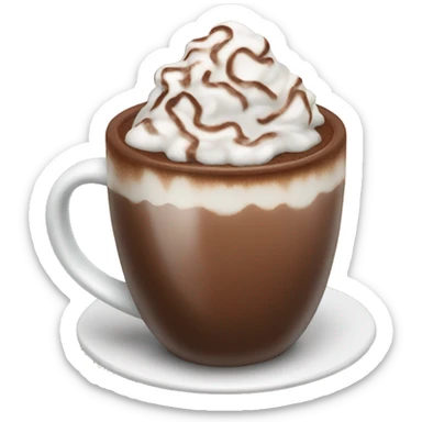 hot chocolate  sticker