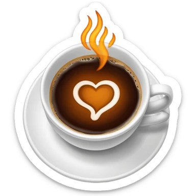 coffe and paper sticker