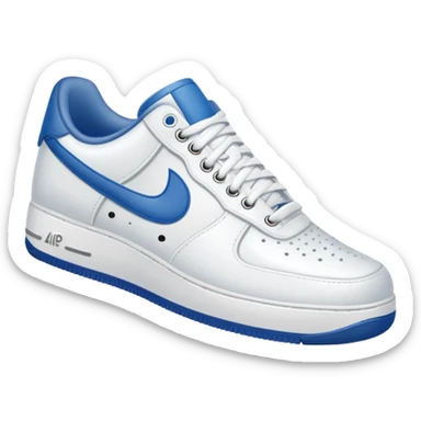 make a genmoji for a pair of white air force shoes. Fully white and no logo sticker