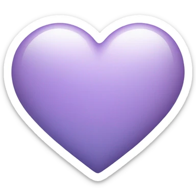 Lilac heart sticker