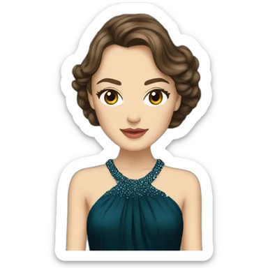 Keira Knightley In an evening dress sticker