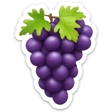 3D Grapes emoji  sticker