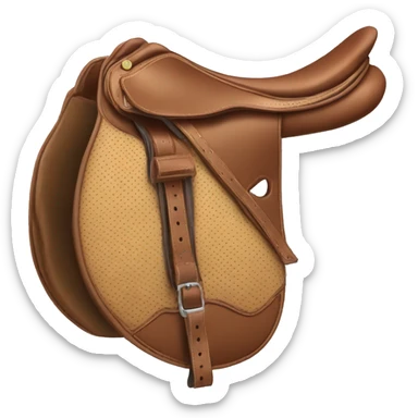 English saddle no straps  sticker