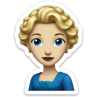 Madame-dorée with blue eyes sticker