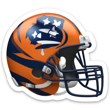 side view of nfl helmet sticker