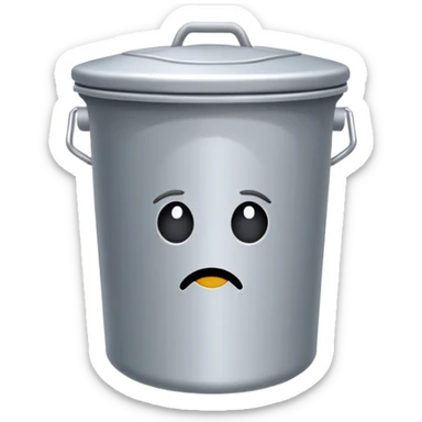 “PMO” text pasted onto a trash can  sticker