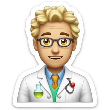 Crazy chemist mad experience  sticker