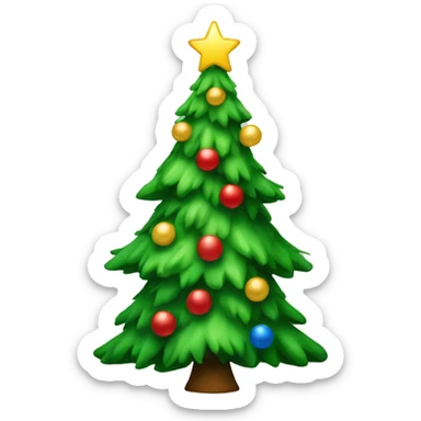 christmas tree sticker