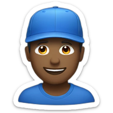 blue-hat sticker