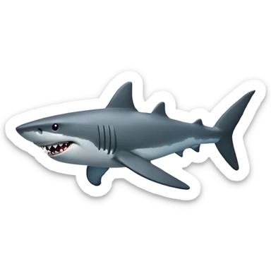 Shark with a bazooka sticker