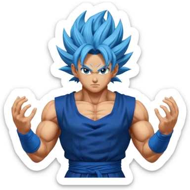 Goku ssj3 and vegeta ssj3 fusion dance aura = vegito ssj3 sticker