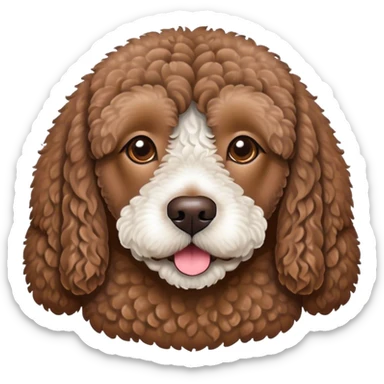 Brown Spanish water dog  sticker