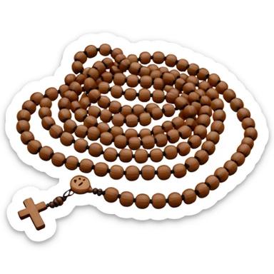  prayer beads of monk without monk sticker