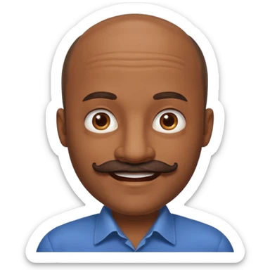 bal mustache man,Big mustache.
negative: Dont use same face style. sticker