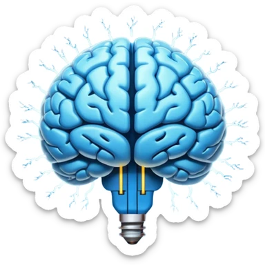 Real Brain signal  sticker