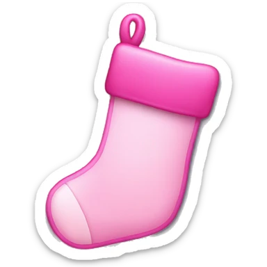 pink christmas stocking sticker