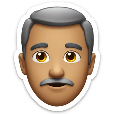 a very serious looking heart sticker