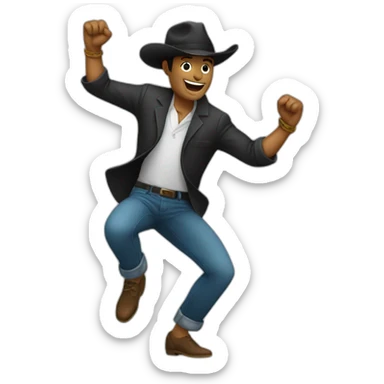 Hombre bailando sticker